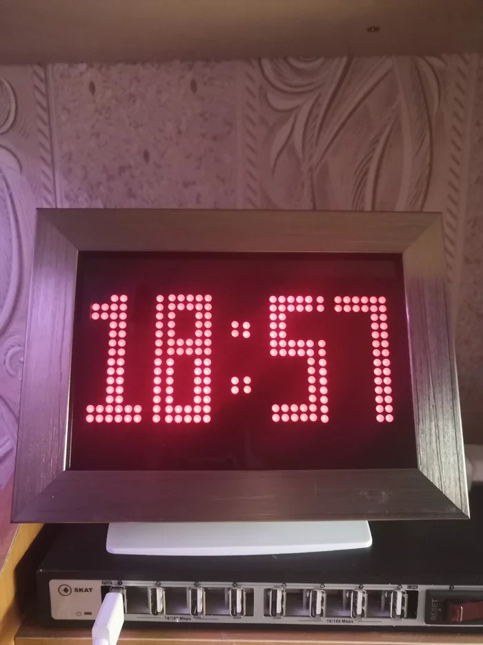 Weather station clock - My, Esp8266, Sem, Clock, Weather station, Longpost, With your own hands