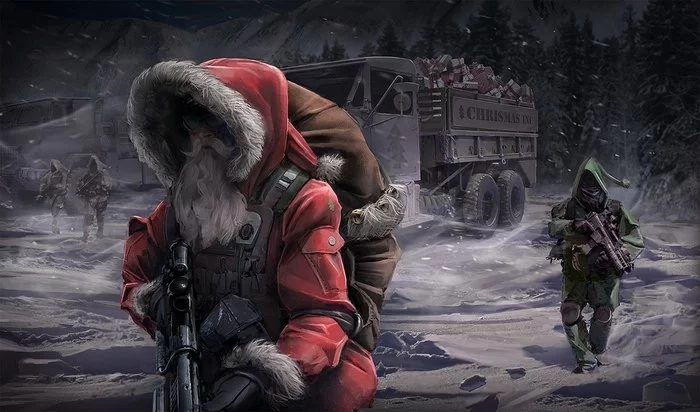 Christmas on the side of the road - My, Author's story, Mutant, Truckers, Christmas, Longpost, Series Christmas on the side of the road