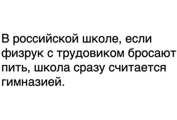 Принципиальное отличие между школой и гимназией - Школа, Гимназия, Физрук, Трудовик, Картинка с текстом, Юмор