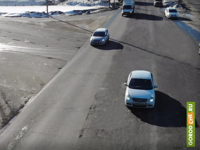 Removed the potholes... in Photoshop - Cherepovets, Road, Repair, Negative, Video