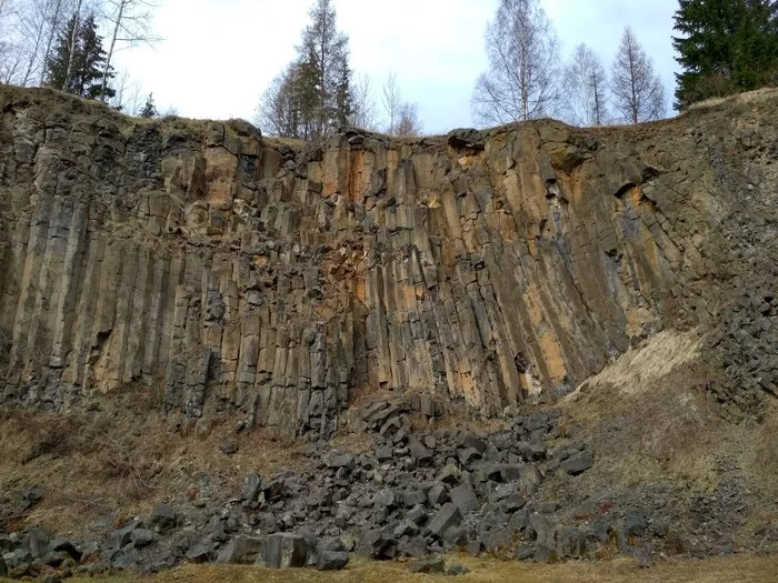 Natural monument Lava flow near Mezina - My, Volcano, Basalt, Czech, Nature, Geology, Longpost