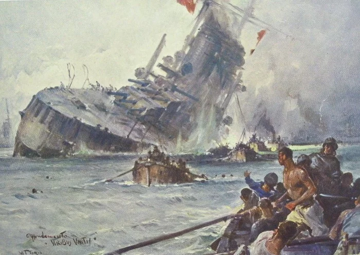 Pioneers of underwater sabotage - Battleship, Torpedo, Fleet, World War I, Austro-hungary, Yugoslavia, Italy, Mediterranean Sea, , Explosion, Swimmers, Longpost
