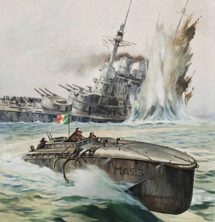 Italian Navy Day - Battleship, , Mediterranean Sea, The fight, Torpedo, Longpost, World War I, Italy, Austro-hungary
