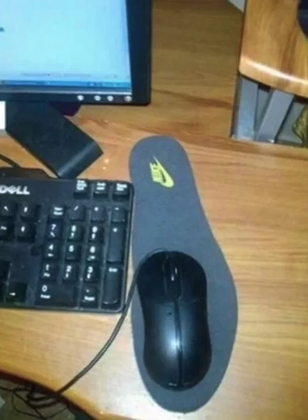 Budget Gaming - PC mouse, Mat, Idiocy, The photo, Insoles