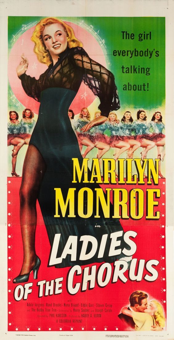 Marilyn Monroe in The Lady of the Chorus (1948) - Cycle, Gorgeous, Marilyn Monroe, Beautiful girl, Actors and actresses, Celebrities, Blonde, Movies, , Hollywood, USA, 40e, 1948, Poster, Movie Posters