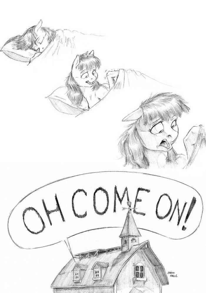 Oh Come On! - My Little Pony, Applebloom, Традиционный арт, Baron Engel