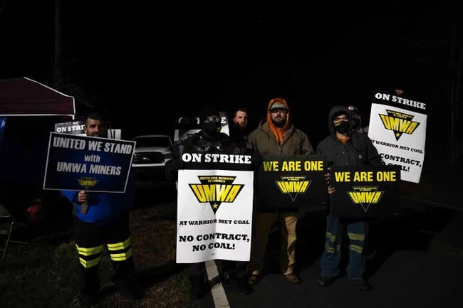 US coal mine workers go on strike - My, Politics, Strike, USA, Miners