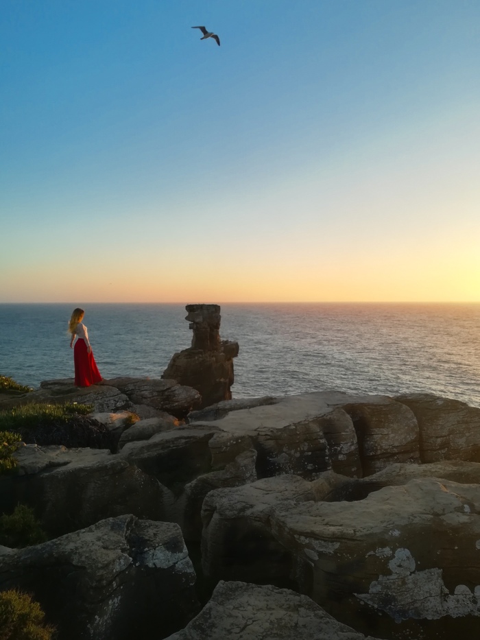 Перед Атлантикой Португалия, Атлантический океан, Девушки, Путешествия, Фотография