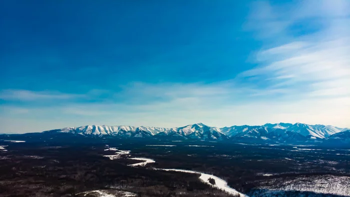 Над пустошью - Моё, Аэросъемка, Горы, Река, Лес