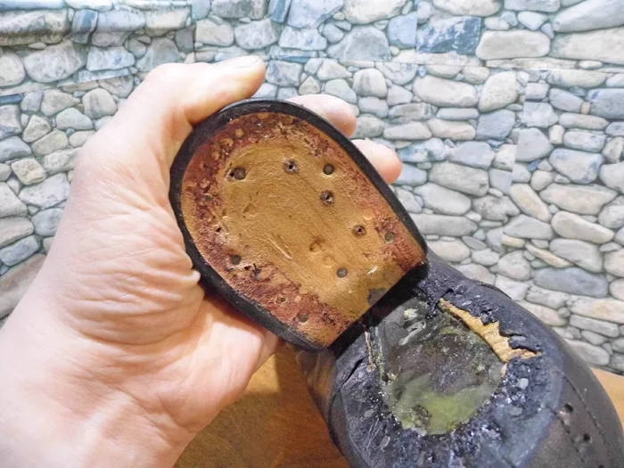 If your heel sags: how to change a hard heel - My, Shoe repair, Shoes, Longpost