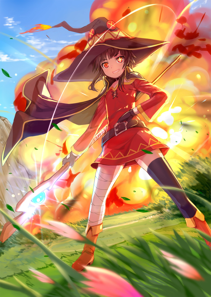 Explosion! Konosuba, Megumin, Anime Art, , , Mikazuki akira