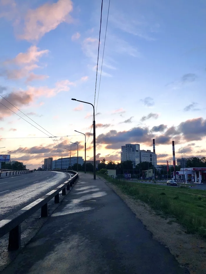 The first day of summer - My, Summer, dawn, White Nights, The photo, Outskirts, Saint Petersburg