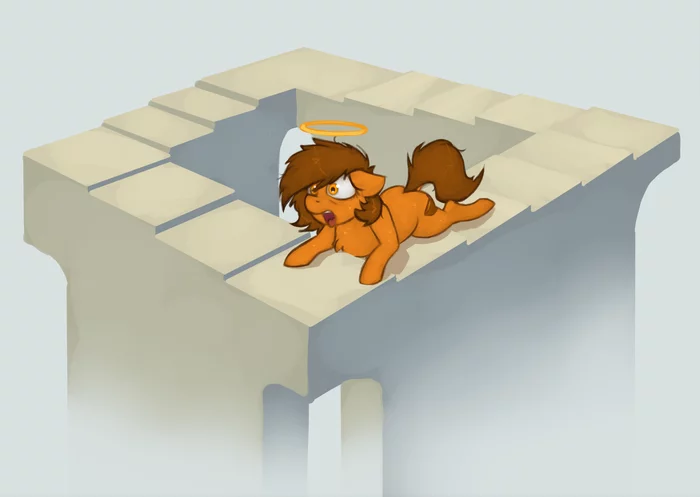 Stairway to Heaven - My little pony, Original character, Optical illusions, Penrose stairs, Marsminer