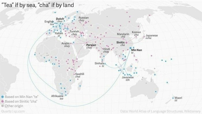 Interesting facts about tea or how the delivery method affects the name - My, Tea, Geography, International trade, Products, Beverages, Longpost