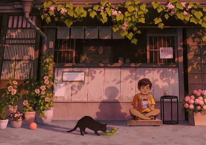 На солнечной стороне улицы