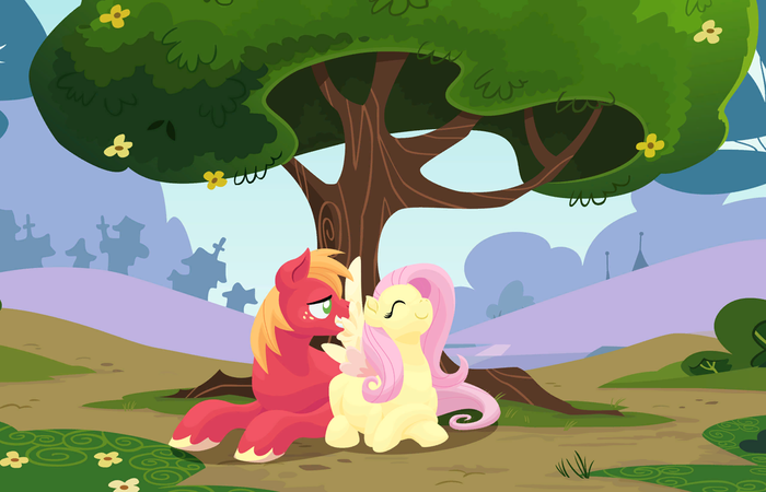  My Little Pony, Big Macintosh, Fluttershy, 