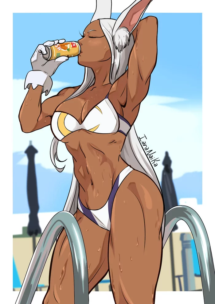 Miruko - NSFW, Крепкая девушка, Арт, Muscleart, Miruko, Boku no Hero Academia, Аниме, Anime Art, Фотография, Спортивные девушки, Девушки, Длиннопост