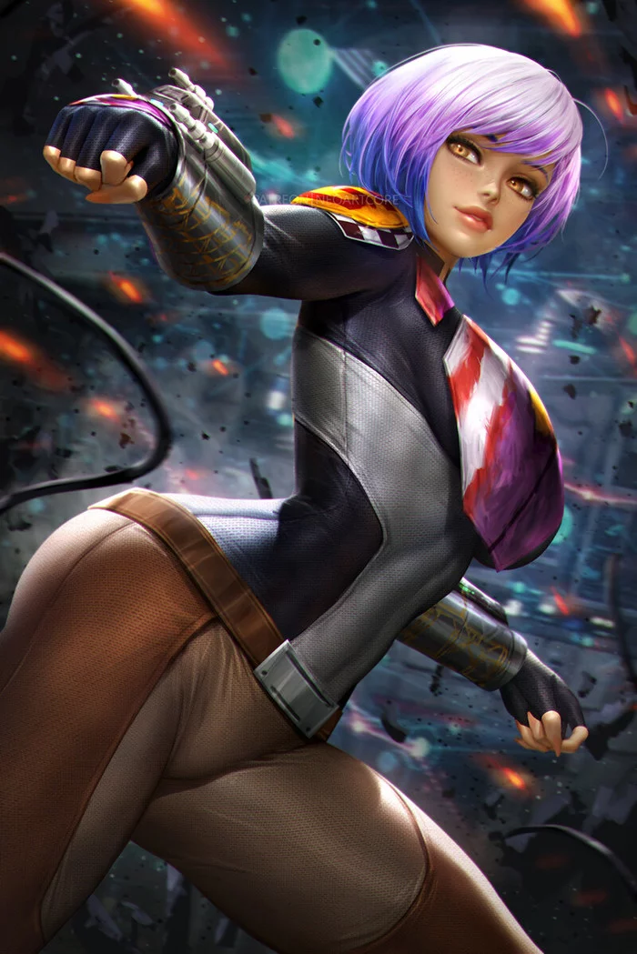 Sabine Wren - NSFW, Art, Girls, Star Wars Rebels, Neoartcore, Animated series, Erotic, Longpost