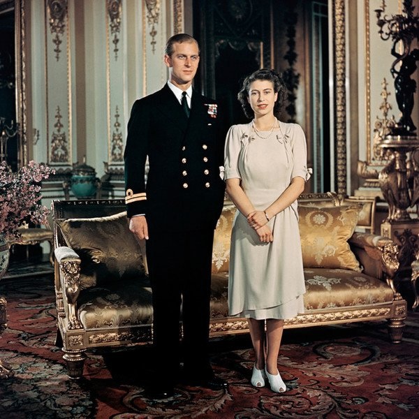 20-year-old Elizabeth and 26-year-old Philip, 1947 - Queen Elizabeth II, Historical photo, Prince Philip