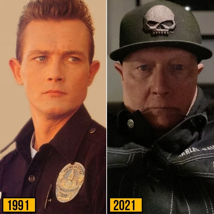 T-1000 with a difference of 30 years - Terminator, Terminator 2: Judgment Day, Robert Patrick, T-1000, Liquid metal, It Was-It Was, Actors and actresses, Movies