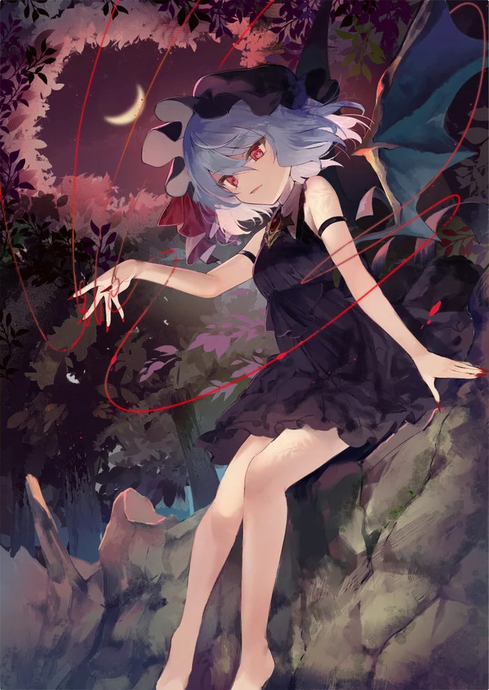 Remilia Scarlet - Touhou, Remilia Scarlet, Anime Art, Аниме, Yuki