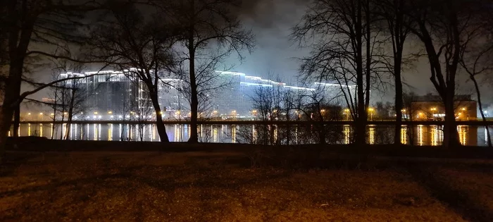 Neva Manufactory tonight - My, Saint Petersburg, Night, Fire, Embankment, , Smoke, The photo, Video, Longpost