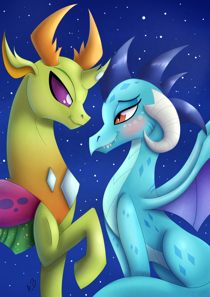     My Little Pony, Thorax, Princess Ember, , , Changeling