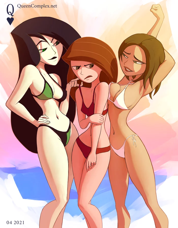 It looks like you have room to grow - NSFW, Art, Drawing, Erotic, Hand-drawn erotica, Cartoons, Animated series, Walt disney company, Kim Five-with-plus, Shego, Swimsuit, Queencomplex, Bonnie Rockweller