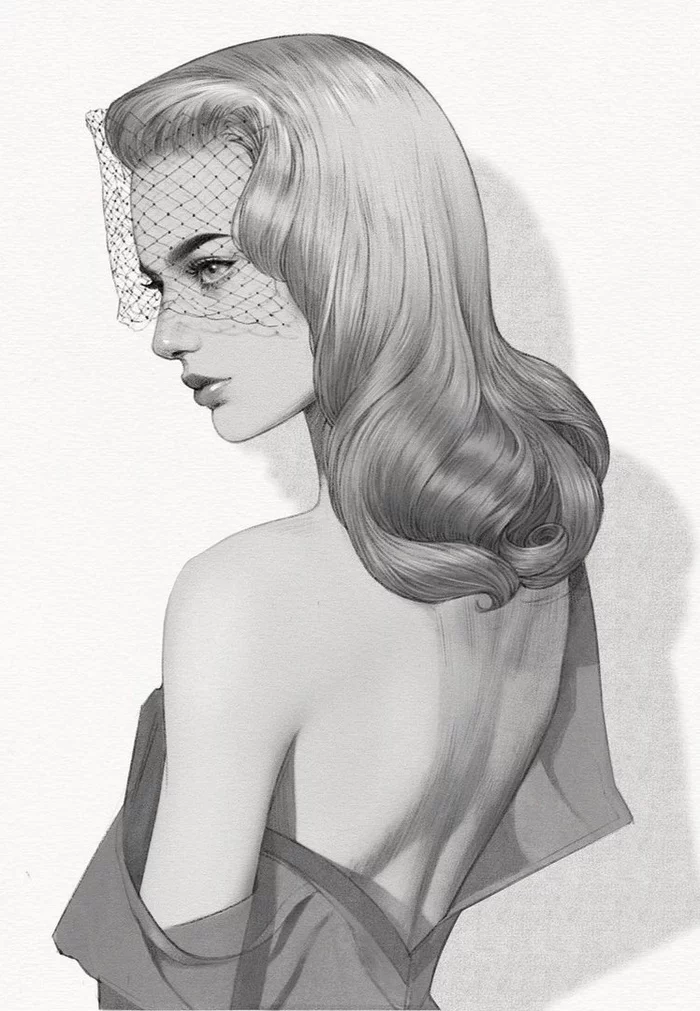 Luxury - Drawing, Girls, Alex Tang, Art