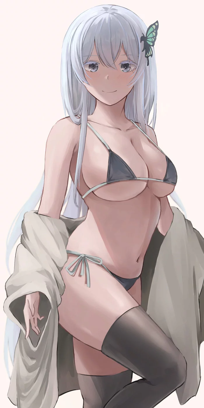 Echidna - NSFW, Re: Zero Kara, Echidna, Anime art, Anime, Swimsuit