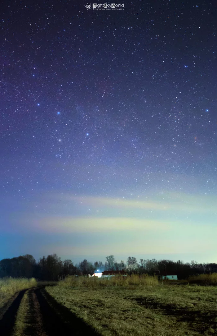 Night landscape. Road to Cassiopeia - My, Astrophoto, The photo, Night shooting, Astronomy, Landscape, Cassiopeia