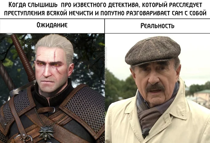 Well, it's not worse - Witcher, The Witcher 3: Wild Hunt, Leonid Kanevsky, Geralt of Rivia, Comparison, Expectation and reality, Detective, Расследование, , Humor, Strange humor