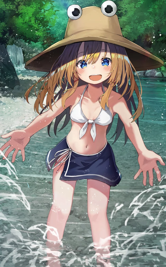 Moriya Suwako - NSFW, Touhou, Moriya suwako, Anime Art, Аниме, Mamemochi, Длиннопост