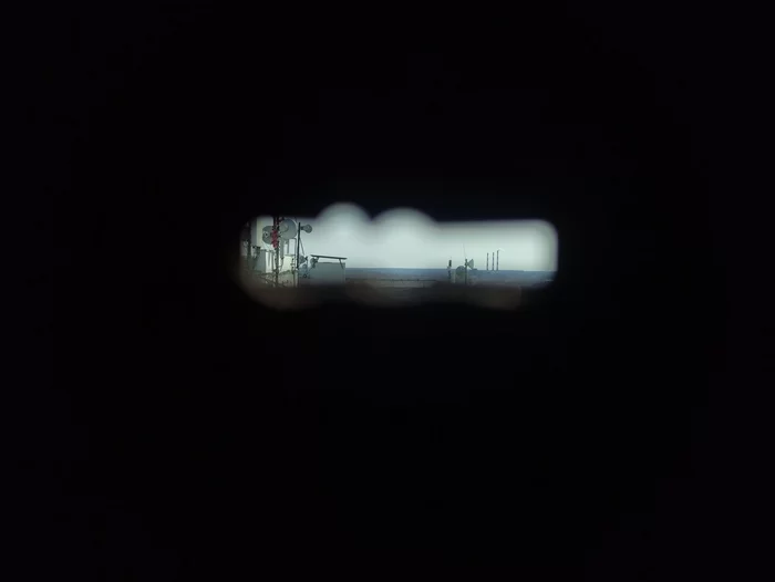Through the keyhole - My, Mobile photography, The photo, Roof