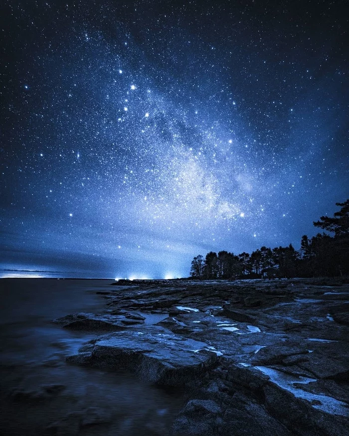 Aland Islands - The photo, Nature, Night, Island, Stars, Aland Islands, beauty of nature, beauty