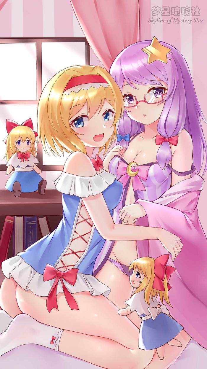Alice & Patchouli Touhou, Alice Margatroid, Patchouli Knowledge, Anime Art, , Yangshangshu
