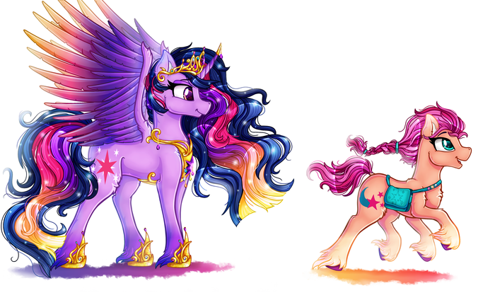  ,   .  ,   ! My Little Pony, Twilight Sparkle, MLP G5, Sunny Starscout
