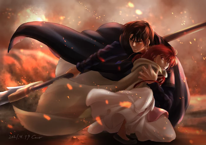 Hak and Yona - Anime, Akatsuki no yona, Anime art, Yona, Hak Son