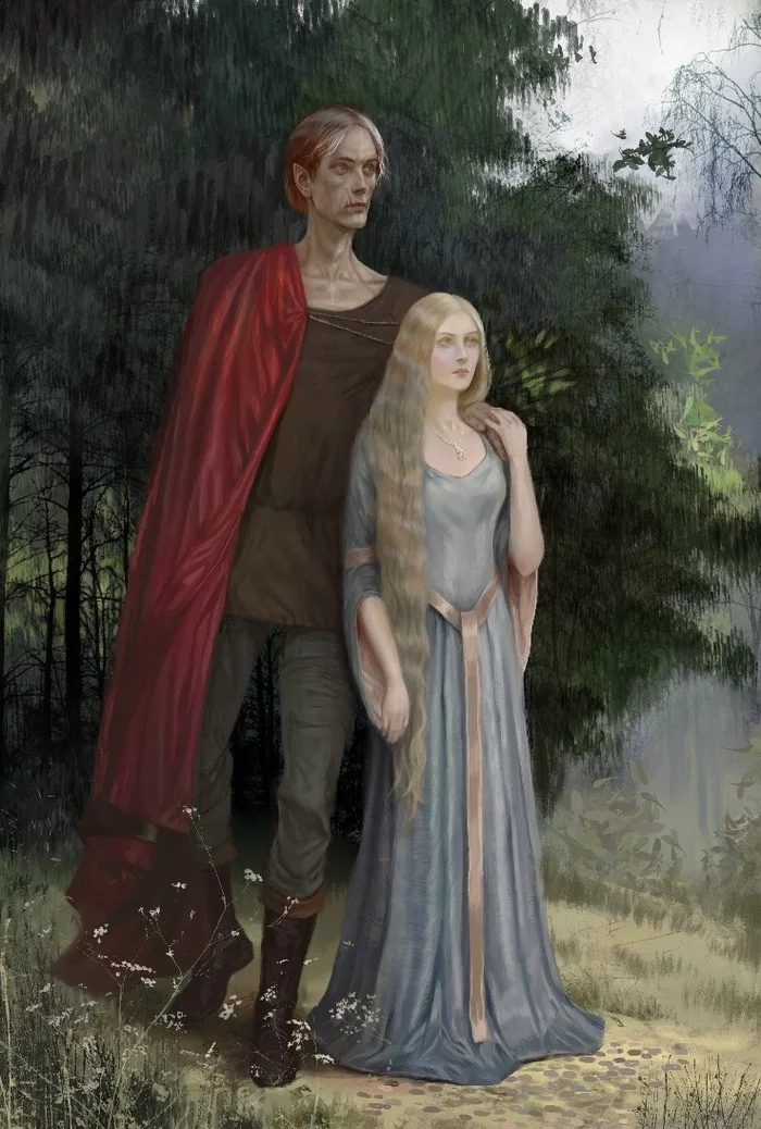 Maedhros after captivity, and Galadriel - Bella Bergolts, Tolkien, The silmarillion, Maedros, Galadriel