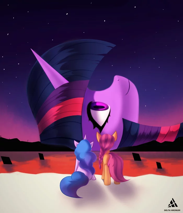 The End Of Friendship - My Little Pony, Twilight sparkle, Izzy Moonbow, Sunny Starscout, MLP g5, Evangelion, MLP Crossover, Понификация, End of Evangelion