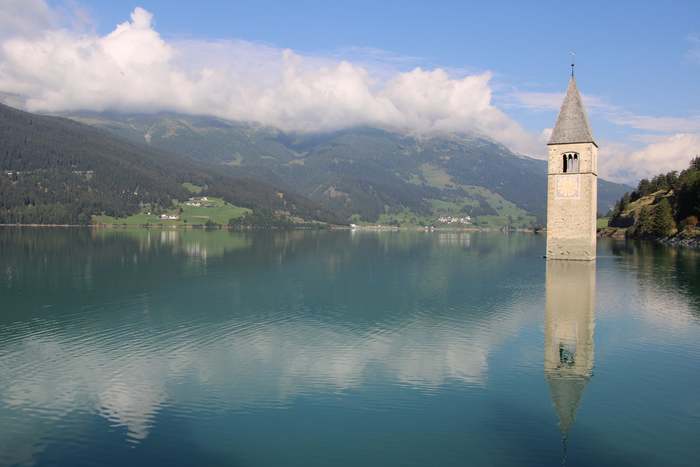 Kuron-Venosta / Graun im Vinschgau - My, Travels, Italy, The photo, Lake