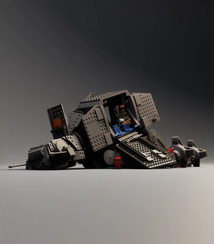 Lego AT-AT - Моё, LEGO, Star Wars, Blender, 3D, Компьютерная графика, Длиннопост