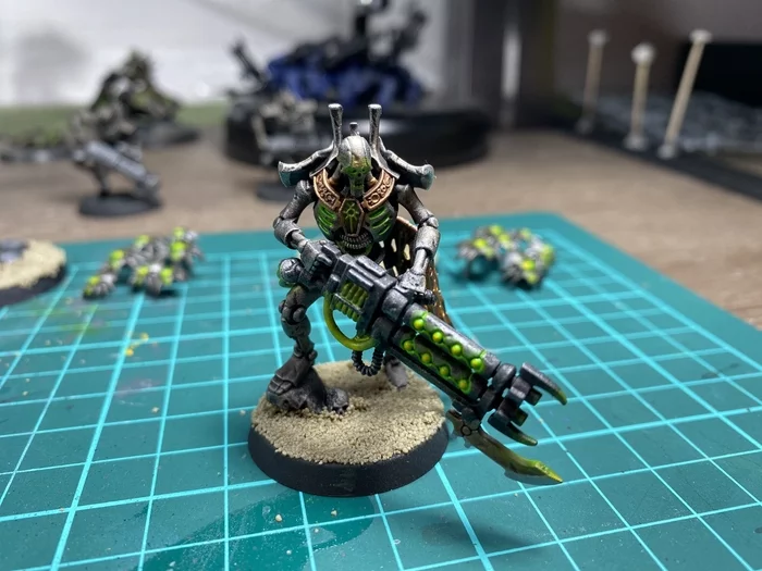 Photo of painted Royal Warden - My, Warhammer 40k, Warhammer, Hobby, Wh miniatures, Wh painting, Wargame, Board games, Painting, Painting miniatures, Necrons, Longpost