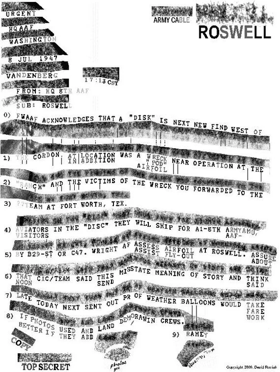 Розуэлл:  малоизвестный факт - Моё, НЛО, История, Альтернативная история, Интересное, США, Розуэлльский инцидент, Розуэлл, Длиннопост