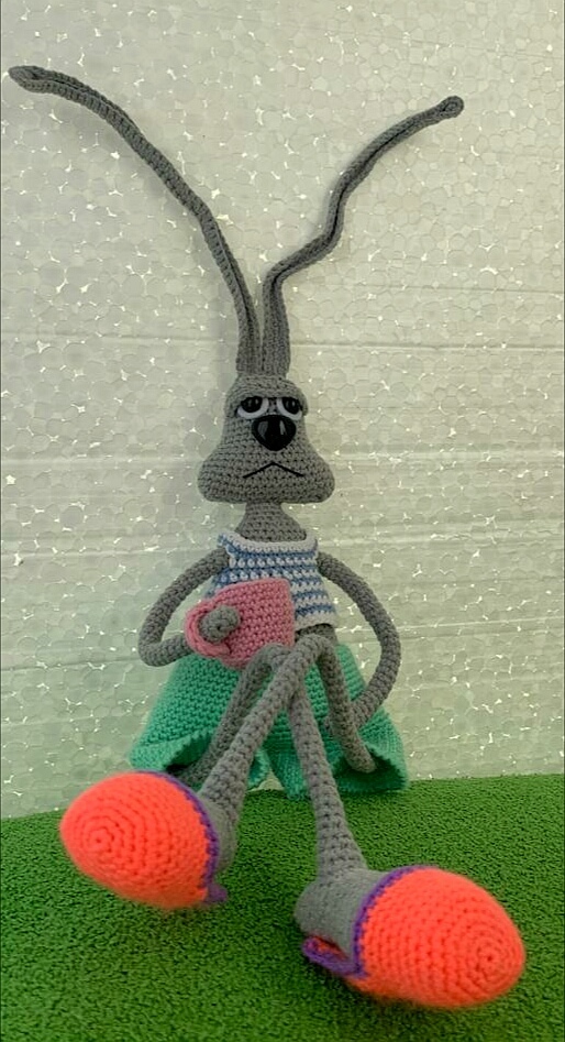 Hare, Good morning - My, Crochet, Amigurumi