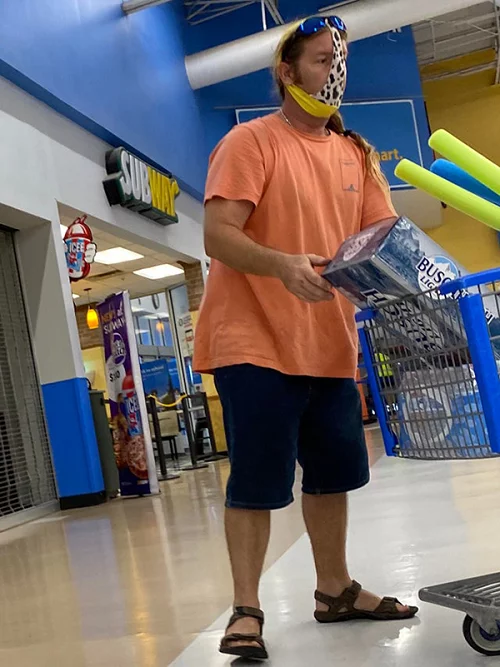 Masks at Walmart - Mask, People, Walmart, Longpost, Underpants, The photo