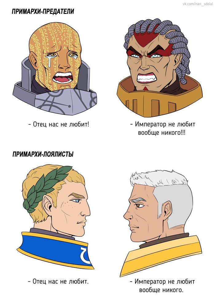      Warhammer 40k, Warhammer 30k, Lorgar Aurelian, Angron, Roboute Guilliman, Rogal Dorn, Natalia Kikicheva