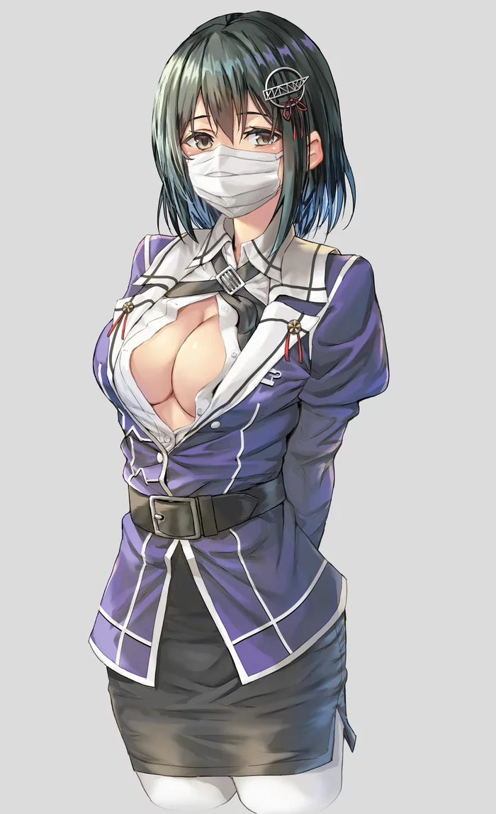 Haguro - NSFW, Kantai collection, Anime, Anime art, Haguro, Sugoi dekai, Boobs