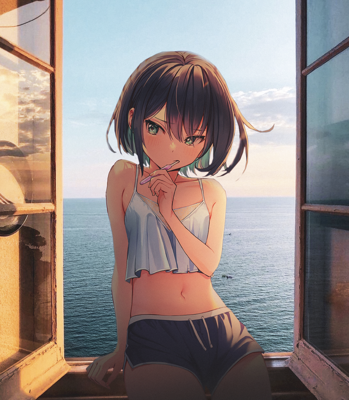 Nice View , Anime Art, , , , , 2D among us, Anime Madskillz