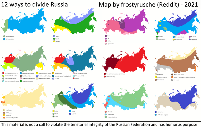 12    - 12 ways to divide Russia